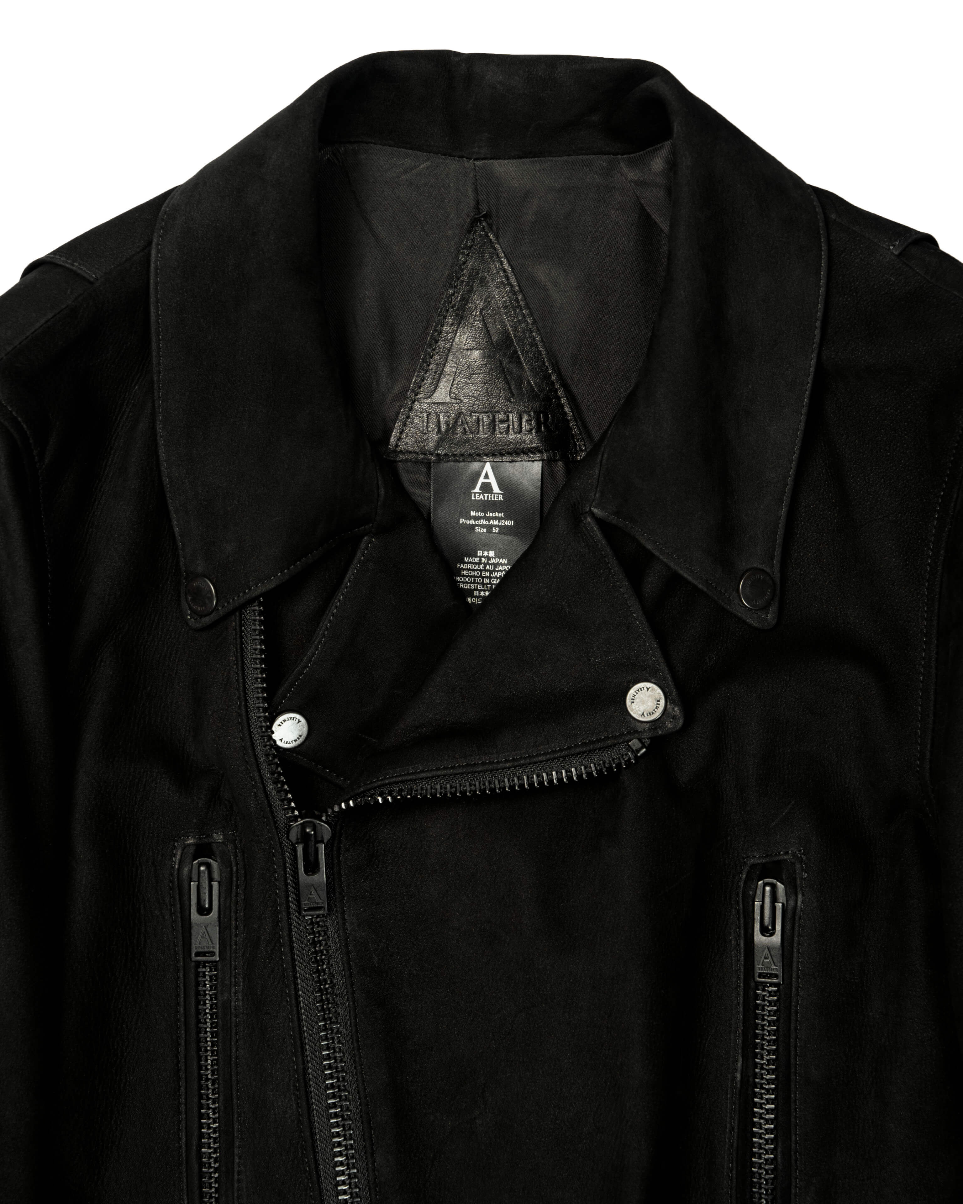 10/5マデ　A LEATHER エーレザー Moto Jacket ライダース Moto Jacket-モトジャケット-A LEATHER エーレザー – A boutique