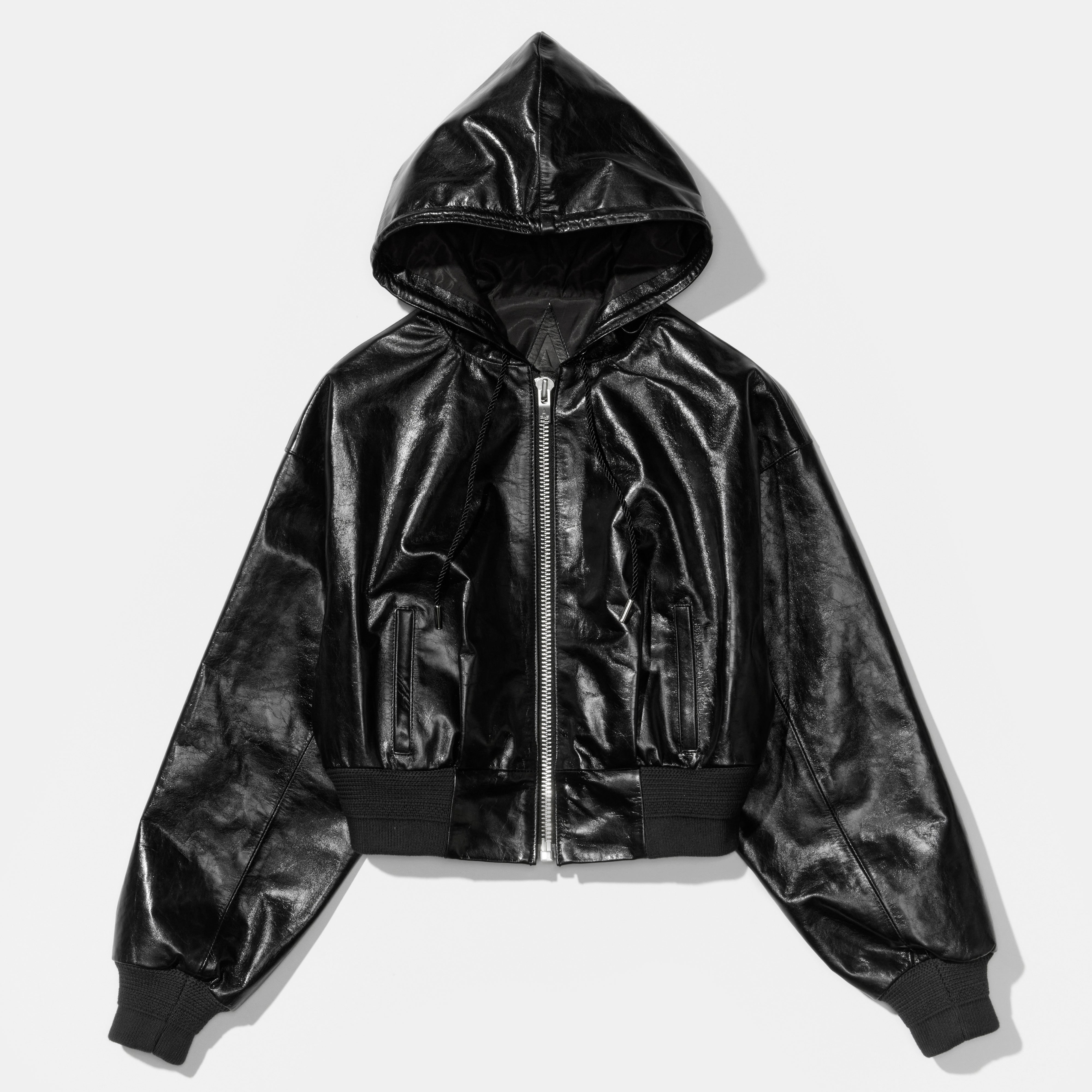 Women's Fooded Jacket - A boutiqueーA LEATHER